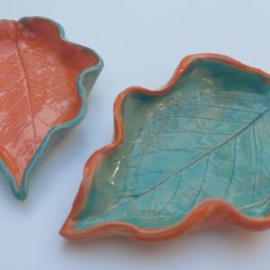 Pottery Leaf Dishes